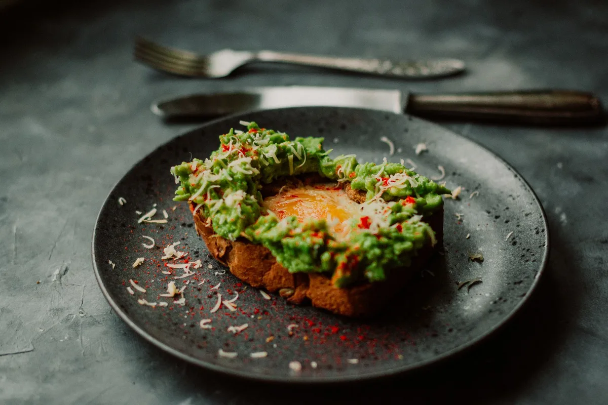 Avocado toast with egg